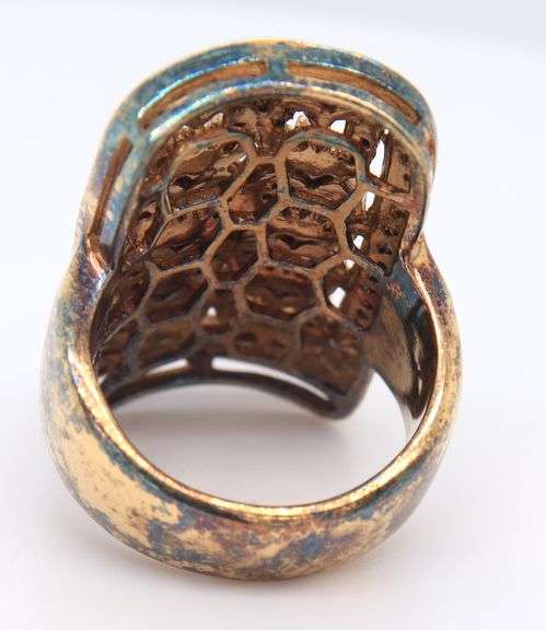 Vintage Sterling Silver Filigree Ring