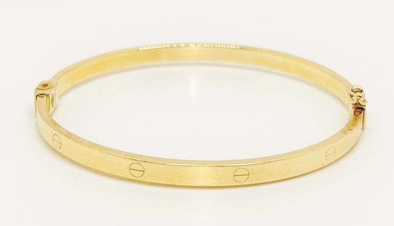 14KT YELLOW GOLD BANGLE BRACELET
