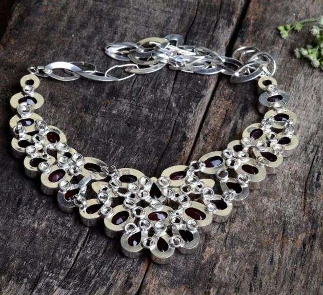 Stunning 262 Ct Lab Created Amethyst Necklace