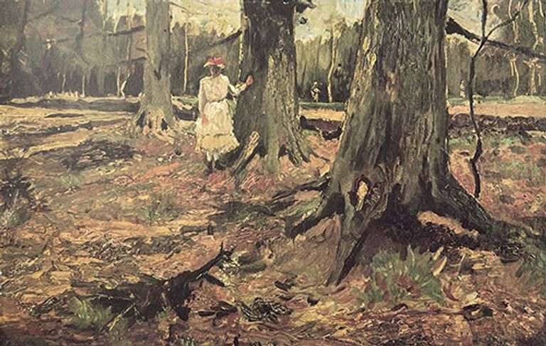 Collectible Vincent Van Gogh, Girl in White Among Trees