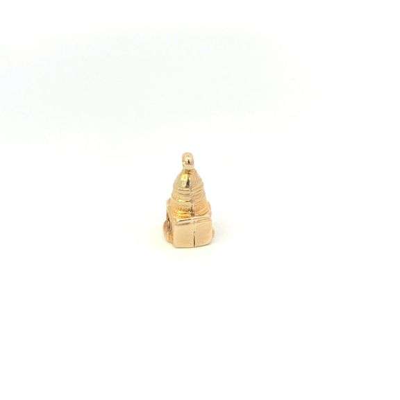 14K Yellow Gold Capitol Building Souvenir Washington DC Charm/Pendant