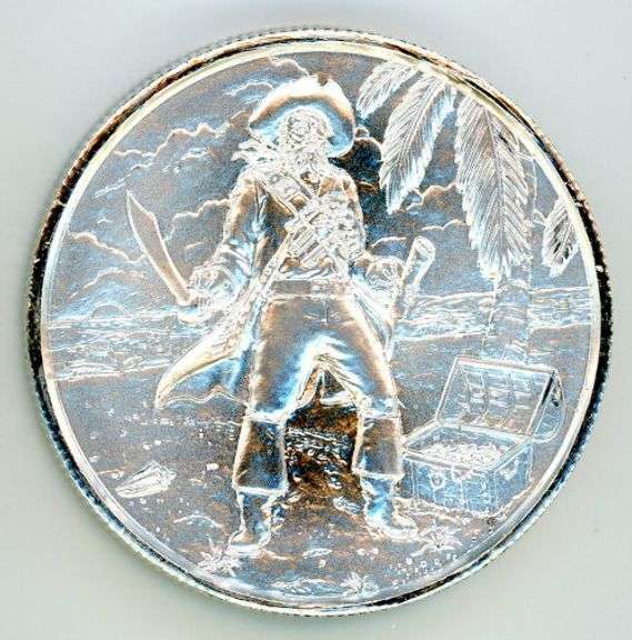 2 Ounce Privateer .999 Silver Round