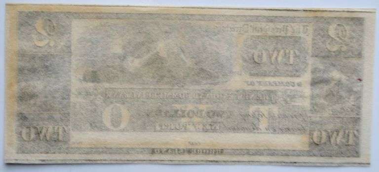 $ 2 New England Commercial Bank Newport  RI Obsolete