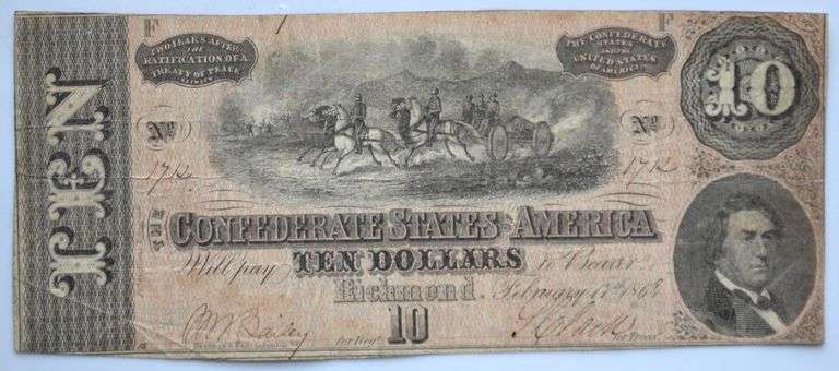 $5 Feb 17 1864 Series CSA Note