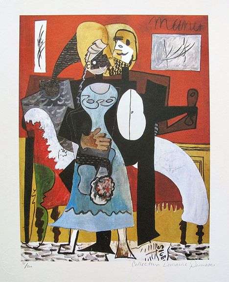 Pablo Picasso, Dancing Couple, Hand Signed by the Estate