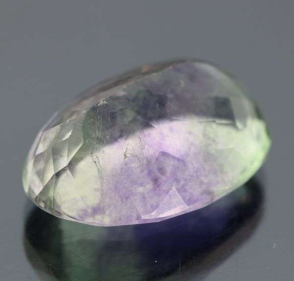 Huge 50.98ct blended color violet green Fluorite
