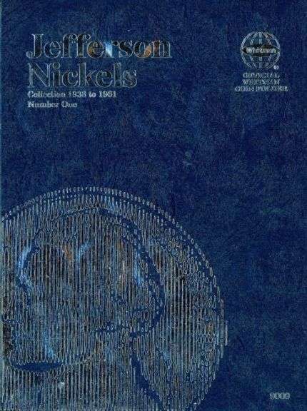 Album of 66 Jefferson Nickels 1938-1961-D w/War Nickels