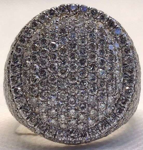 MESMERIZING 14K YELLOW GOLD MEN’S DIAMOND RING