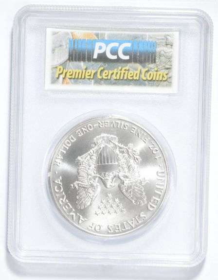 MS70 1991 American Silver Eagle - .999 Fine Silver - Graded PCC