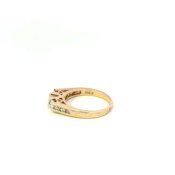 10K Yellow Gold Princess Diamond Classic Engagement Promise Ring