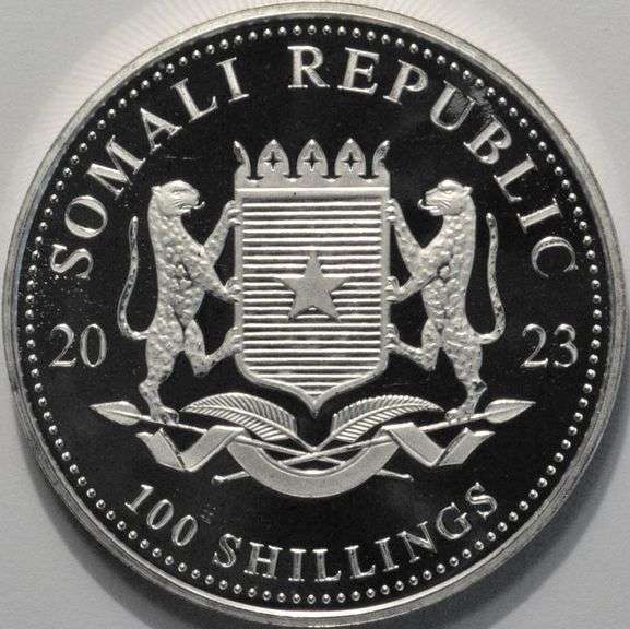 2023 1 Ounce Silver Somalian Elephant