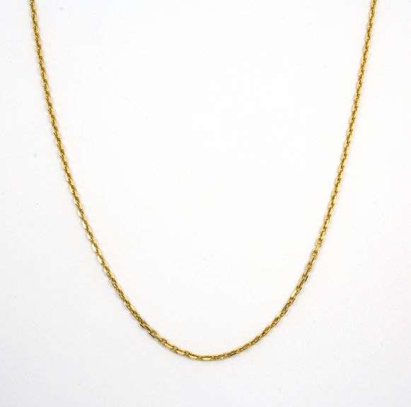 Strong 18k Cable Link Necklace