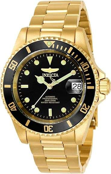 Invicta Black Dial Automatic, New In Box.