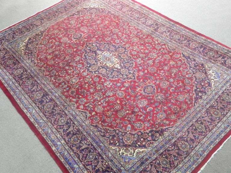 Handmade Persian Kashan 9.9x13.11