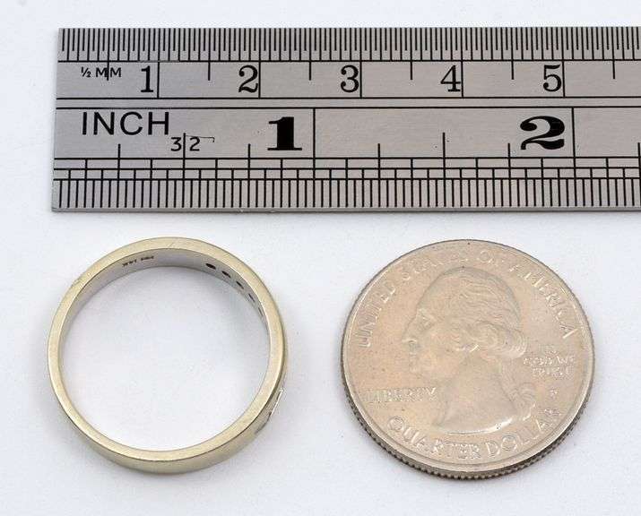 Useful 14K WG Channel Set Diamond Band