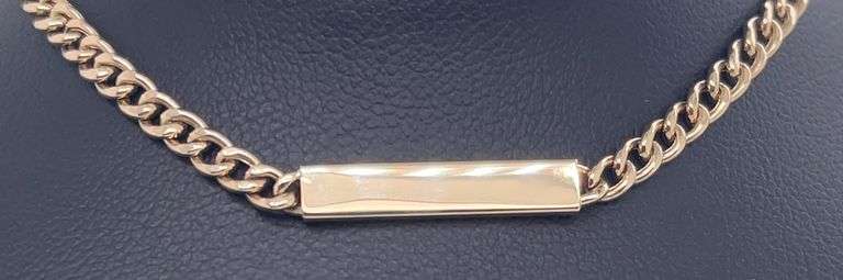 14K Gold ID Necklace