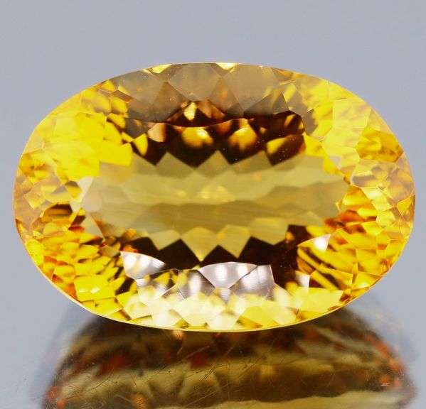 Large 23.60ct natural golden yellow Citrine