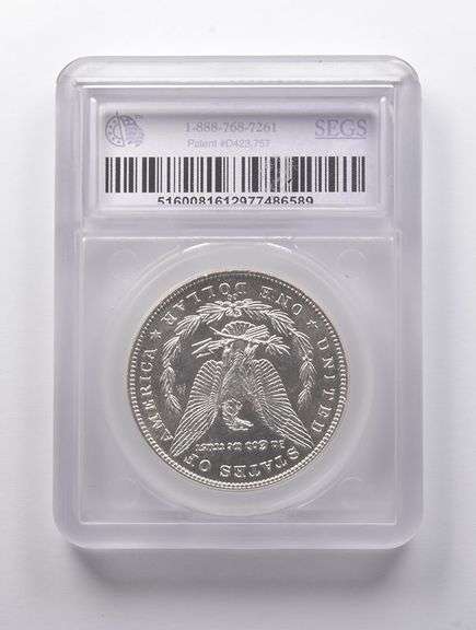 MS64 1890-CC Morgan Silver Dollar SEGS