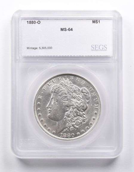 MS64 1880-O Morgan Silver Dollar SEGS