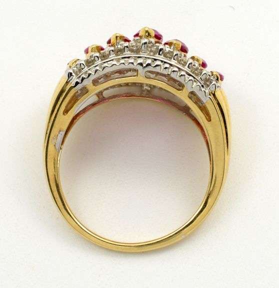 Bright Red Ruby Ring