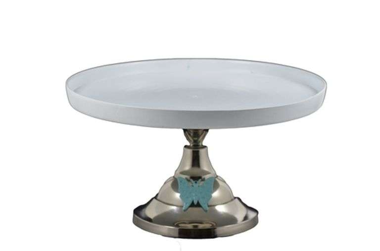 Turquoise Butterfly Cake Stand