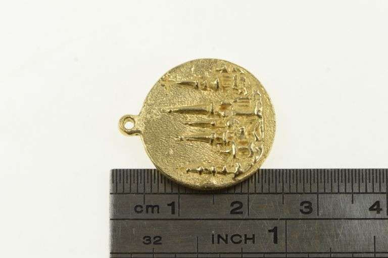 14K Yellow Gold Frederick City Maryland Clustered Spires Charm/Pendant