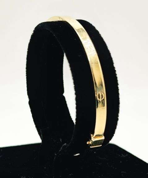 14KT YELLOW GOLD BANGLE BRACELET