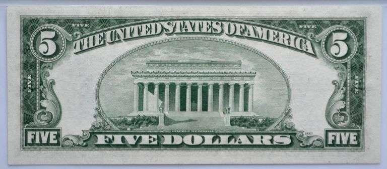 $5 1934D Silver Certificate/Blue Seal/Gem Unc 66 EPQ