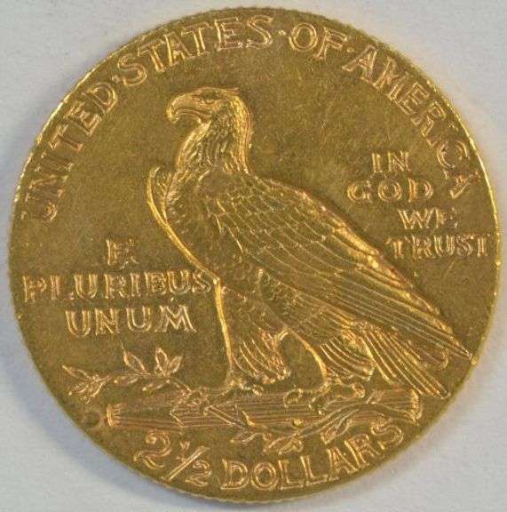 Scarcer 1914-D US $2.50 Indian Gold Piece. Nice