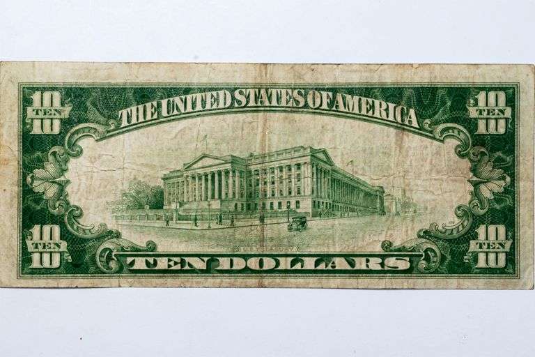 1929 Baltimore $10 National Currency Note