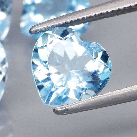 Superb quality 8.84ct 4 piece sky blue Topaz set