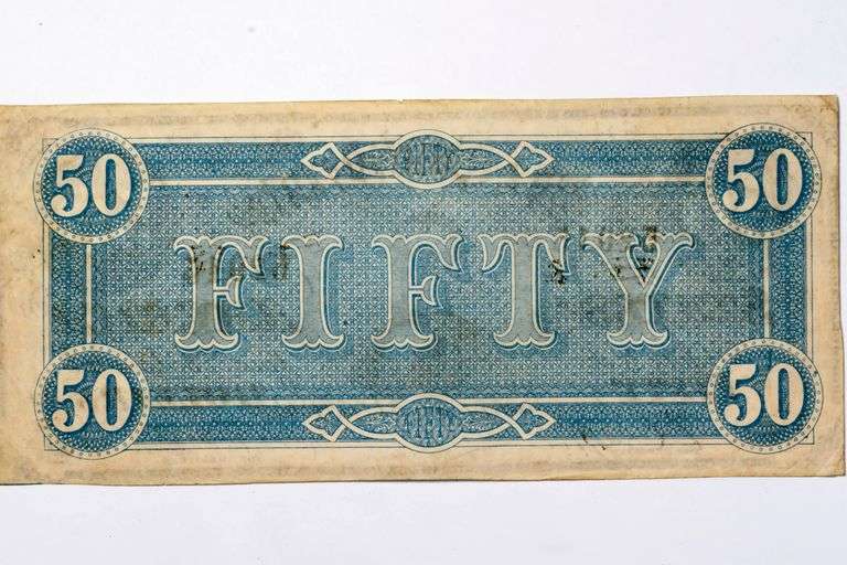 $ 50 Feb 17 1864 Series CSA Note