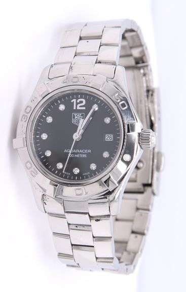 Tag Heuer Aquracer Black Diamond Dial Quartz Watch
