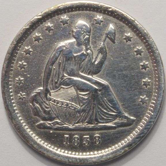 1838 Seated Liberty Quarter
