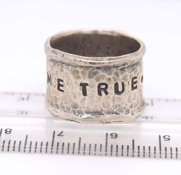Sterling Silver dreams Come True Wide Band
