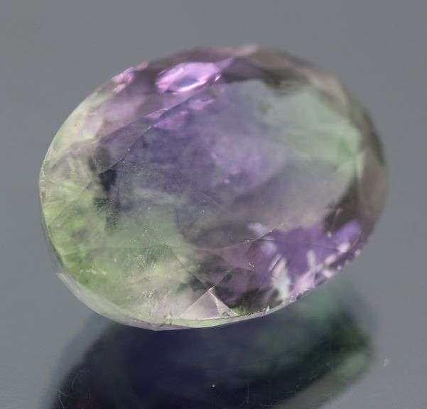 Huge 50.98ct blended color violet green Fluorite