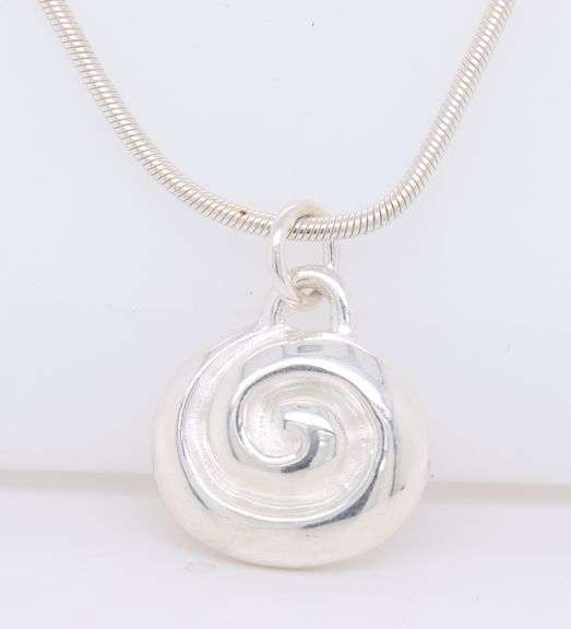 RLM Studio Sterling Silver Snail Pendant with chain
