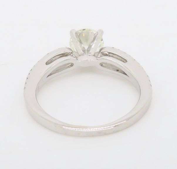 GIA Certified 1.29CTW Excellent Cut Diamond Engagement Ring
