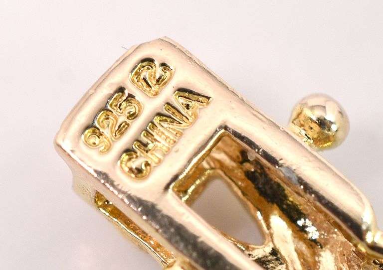 Vermeil X Link Bracelet In Sterling Silver