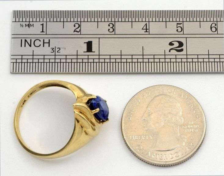 Lovely Pear Shaped Sapphire Ring