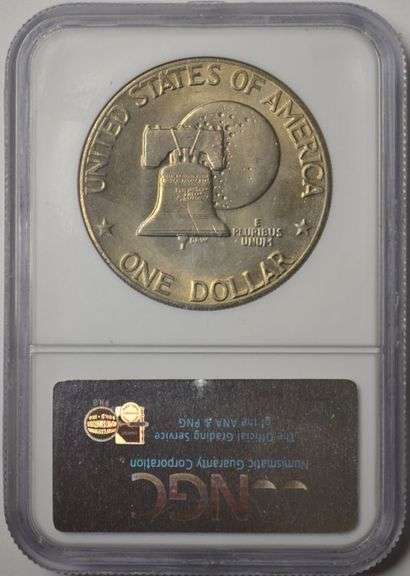 1976 Type 2 Eisenhower Dollar NGC MS65