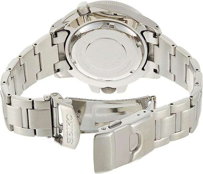 Seiko Black Compass Dial Automatic, New In Box.