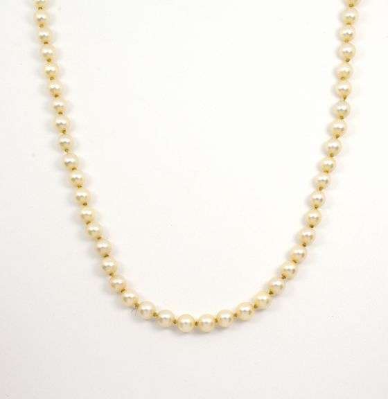 Estate Strand of 4 MM Pearls