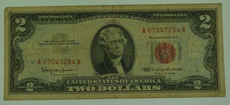 1963 Series Low Serial Numbers Legal Tender Red Seal
