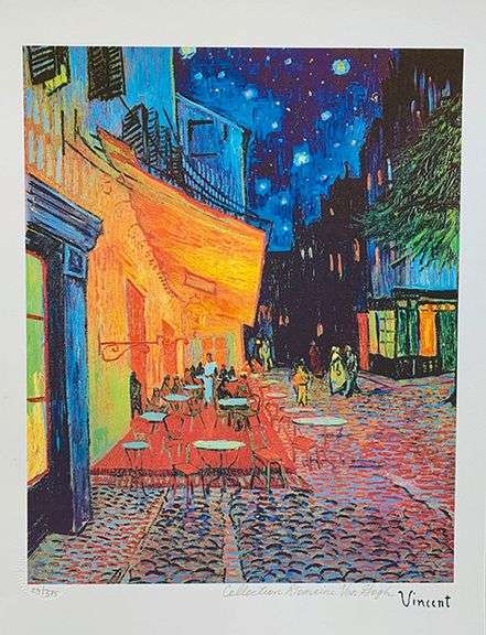 Highly Collectible Vincent Van Gogh, Terrace Café