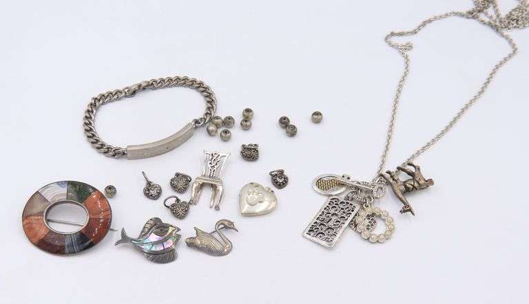 Vintage 925 Sterling Silver Group Lot of Jewelry