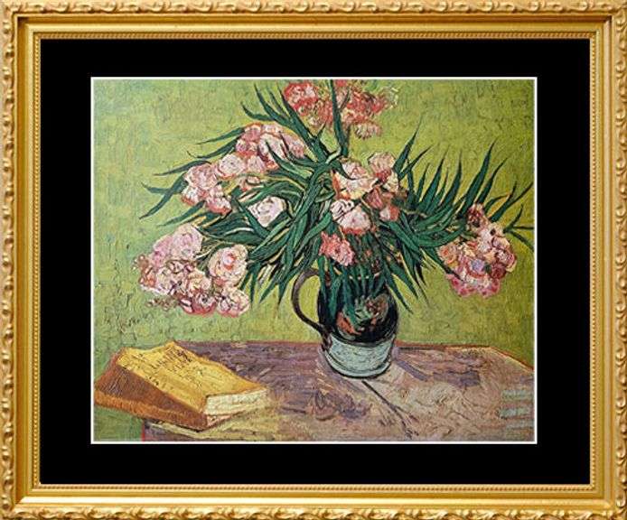 Collectible Vincent Van Gogh, Still Life with Books and Oleanders