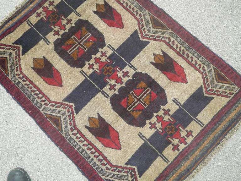 Handmade Persian Balouch 3.0x4.3
