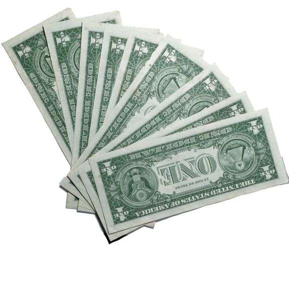 10 Consecutive CH CU 1957 B $1 Silver Certificates