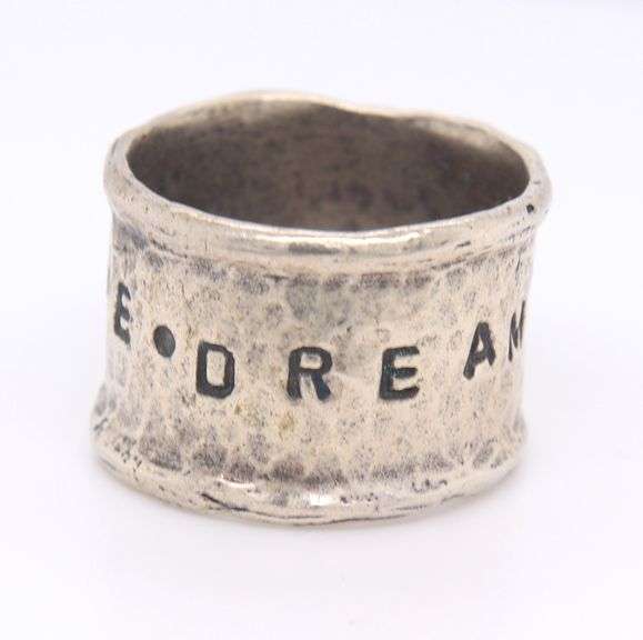 Sterling Silver dreams Come True Wide Band
